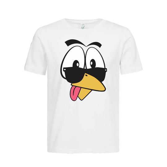 Taube Face T-Shirt Weiß