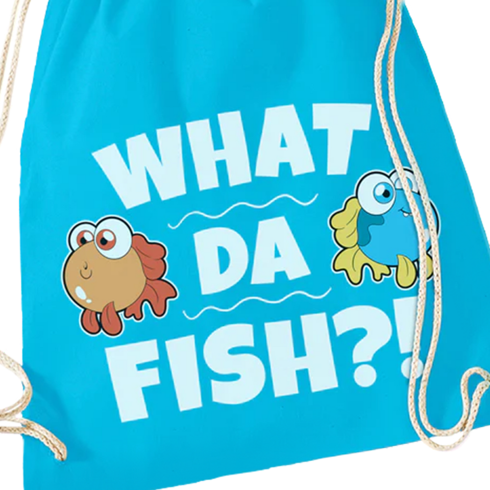 "What da fish" Turnbeutel